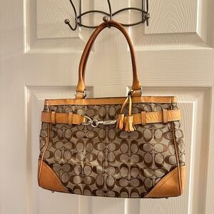 Coach canvas Hampton Tote Bag